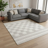 8' X 10' Gray Geometric Area Rug