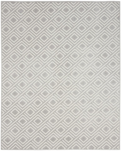 8' X 10' Gray Geometric Area Rug
