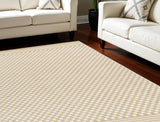 8' X 10' Tan Geometric Area Rug