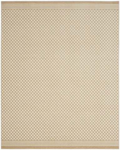 8' X 10' Tan Geometric Area Rug