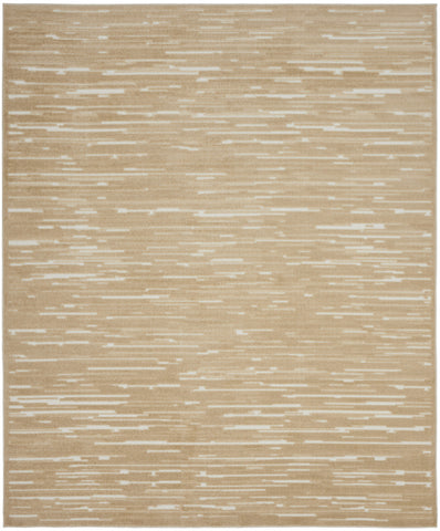 8' X 10' Tan Geometric Area Rug