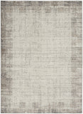 5' X 7' Ivory and Gray Abstract Area Rug