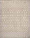 7' X 10' Beige Geometric Power Loom Area Rug