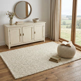 4' X 6' Ivory Jute Hand Woven Area Rug