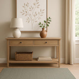 4' X 6' Sage Jute Flatweave Handmade Area Rug