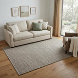 5' X 7' Gray Jute Hand Woven Area Rug