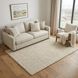 5' X 7' Ivory Jute Hand Woven Area Rug