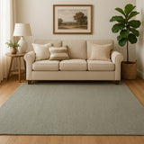 5' X 7' Sage Jute Flatweave Handmade Area Rug