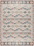 8' X 10' Ivory Tan And Black Geometric Flatweave Area Rug