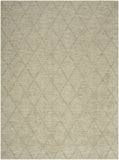 5' X 7' Sage Wool Geometric Area Rug