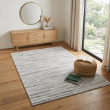 4' X 6' Gray Abstract Area Rug