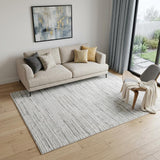 5' X 8' Gray Abstract Area Rug