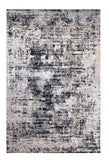 7' X 10' Beige Gray and White Abstract Area Rug