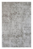 7' X 10' Cream and Beige Abstract Area Rug