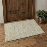 2' X 3' Gray And Ivory Wool Striped Hand Hooked Area Rug
