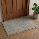 2' X 3' Gray And Light Brown Wool Abstract Hand Woven Area Rug