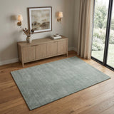 4' X 6' Gray Wool Hand Woven Area Rug
