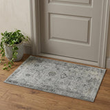 2' X 3' Gray And Charcoal Medallion Area Rug