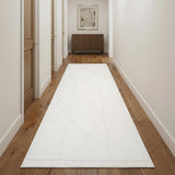 3' X 10' Ivory Moroccan Runner Rug