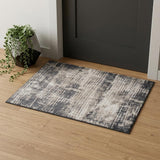 2' X 3' Gray And Ivory Abstract Area Rug