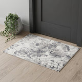 2' X 3' Ivory And Gray Abstract Area Rug