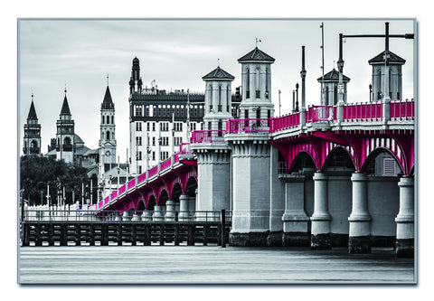 Bridge of Lions Silver Framed Wall Art