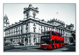 Double Decker in London Silver Framed Wall Art