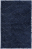 2' X 3' Blue Abstract Power Loom Area Rug