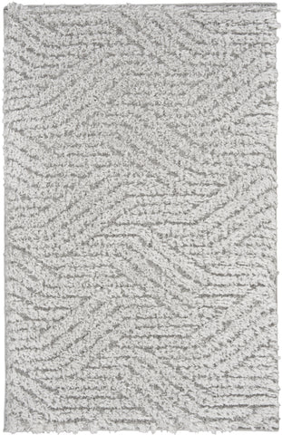 2' X 3' Gray Abstract Power Loom Area Rug