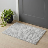 2' X 3' Gray Abstract Power Loom Area Rug