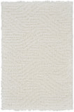 2' X 3' Ivory Abstract Power Loom Area Rug