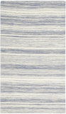 2' X 4' Blue Abstract Non Skid Area Rug