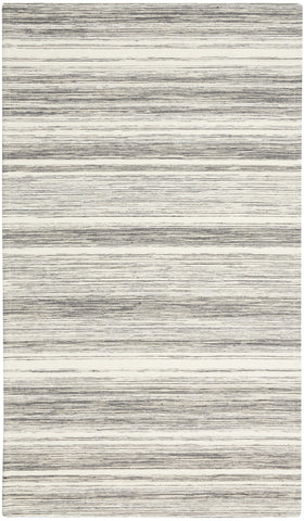 2' X 4' Gray Abstract Non Skid Area Rug