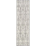 6' Gray Geometric Runner Rug