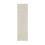 6' Beige Geometric Runner Rug