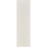 6' Ivory Geometric Runner Rug