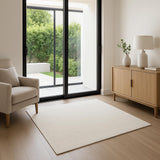 6' Ivory Geometric Runner Rug