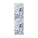 8' Ivory Abstract Power Loom Runner Rug