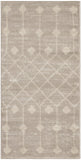3' X 5' Beige Geometric Power Loom Area Rug