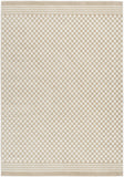 4' X 6' Beige Geometric Area Rug