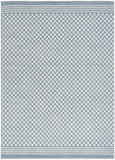 4' X 6' Blue Geometric Area Rug