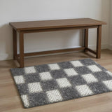 4' X 6' Gray Geometric Area Rug