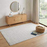 4' X 6' Gray Geometric Area Rug