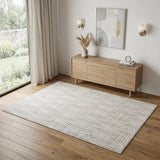 4' X 6' Gray Geometric Area Rug