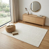 4' X 6' Ivory Geometric Area Rug