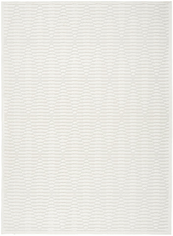 4' X 6' Ivory Geometric Area Rug