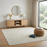 4' X 6' Beige Geometric Area Rug