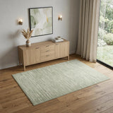 4' X 6' Green Geometric Area Rug