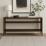 4' X 6' Ivory And Gray Geometric Area Rug