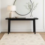 4' X 6' Beige And Ivory Geometric Area Rug